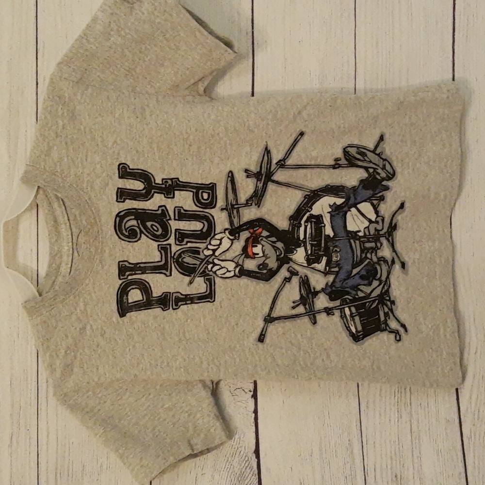 Disney Goofy Drummer Graphic Tee Officially Licensed Boys Small RARE